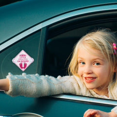 Cobee double-suction cups car sticker demonstrates secure, reusable window mounting.
