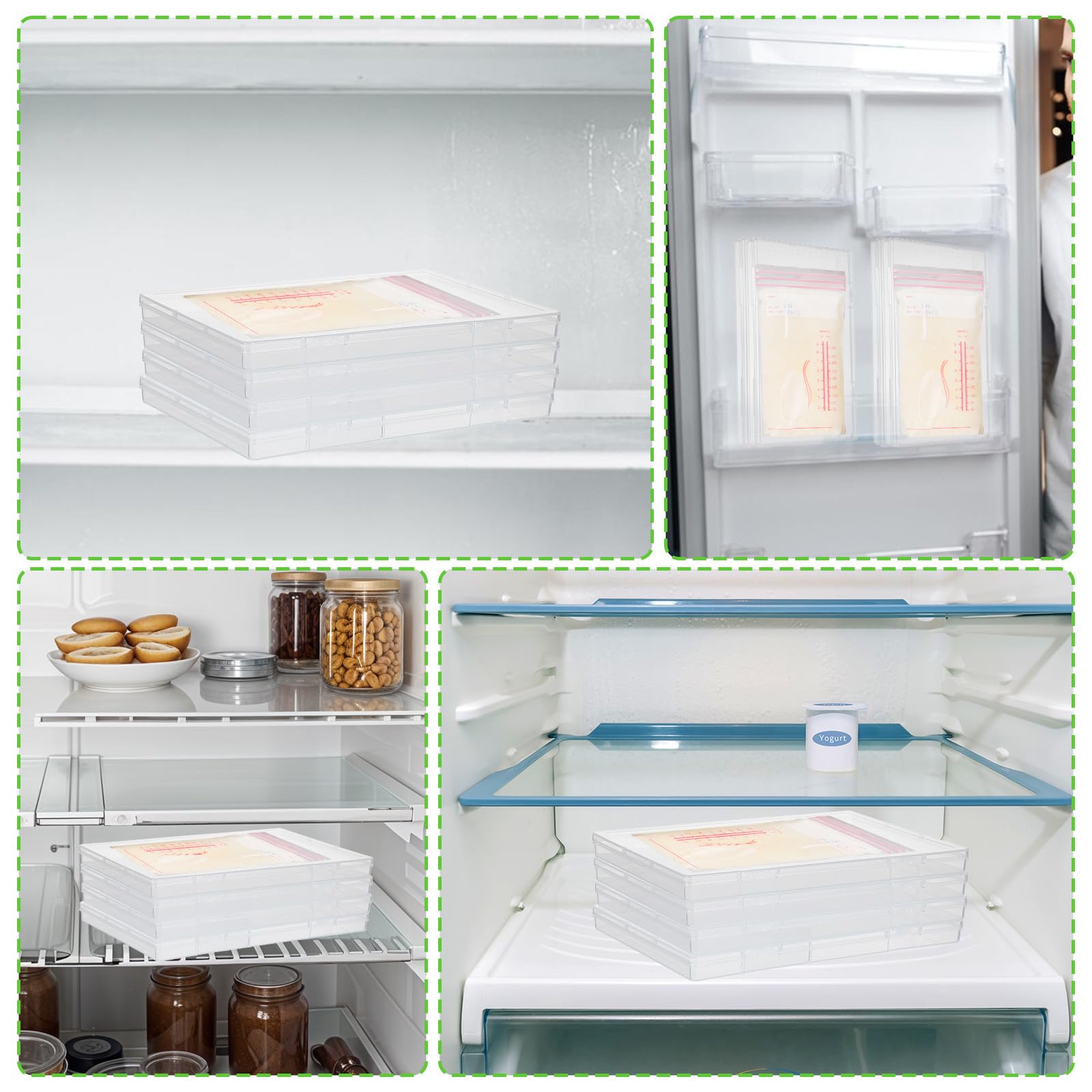 Cobee durable PP material keeps baby milk safe and freezer-ready.
