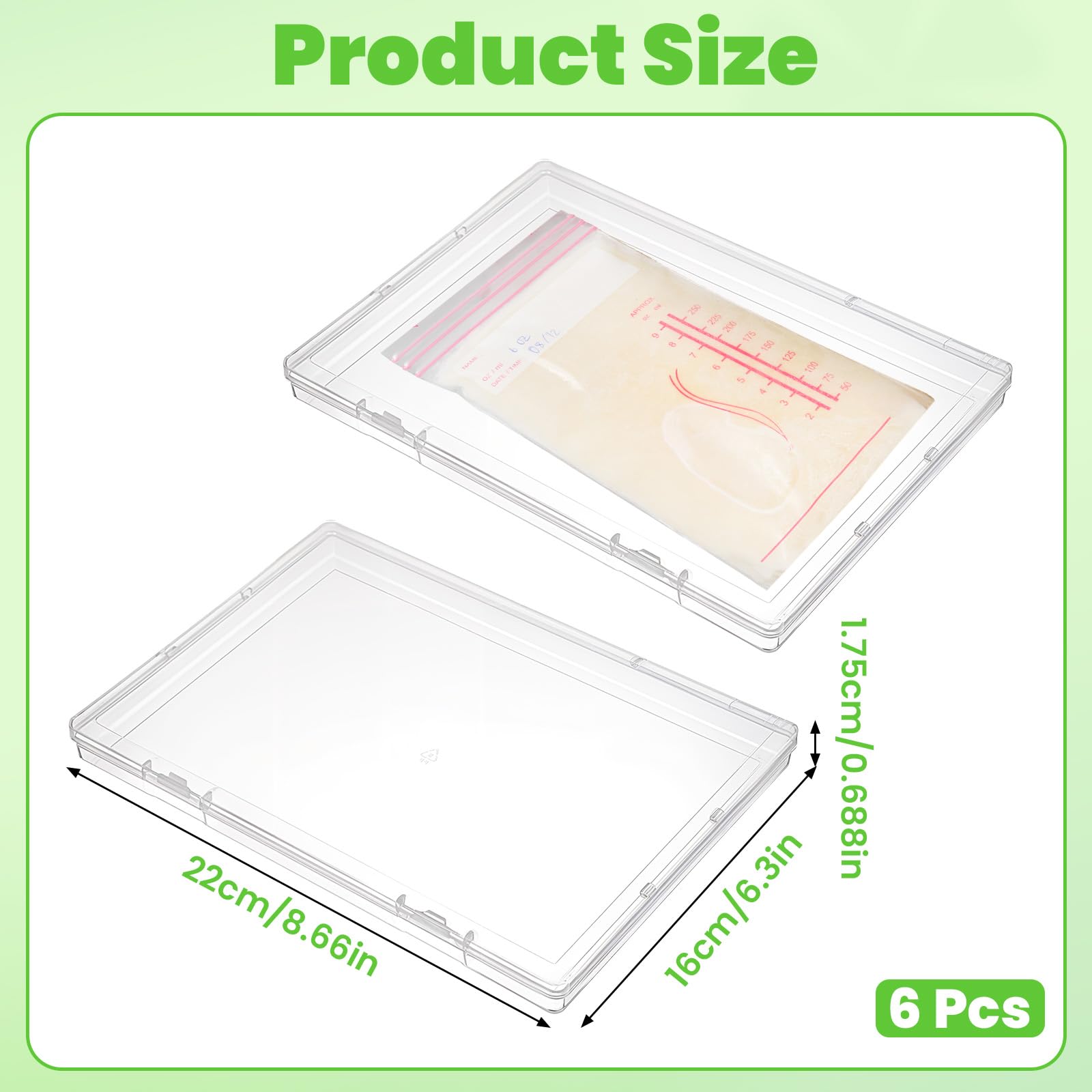 Cobee space-saving design fits neatly in the fridge or freezer.