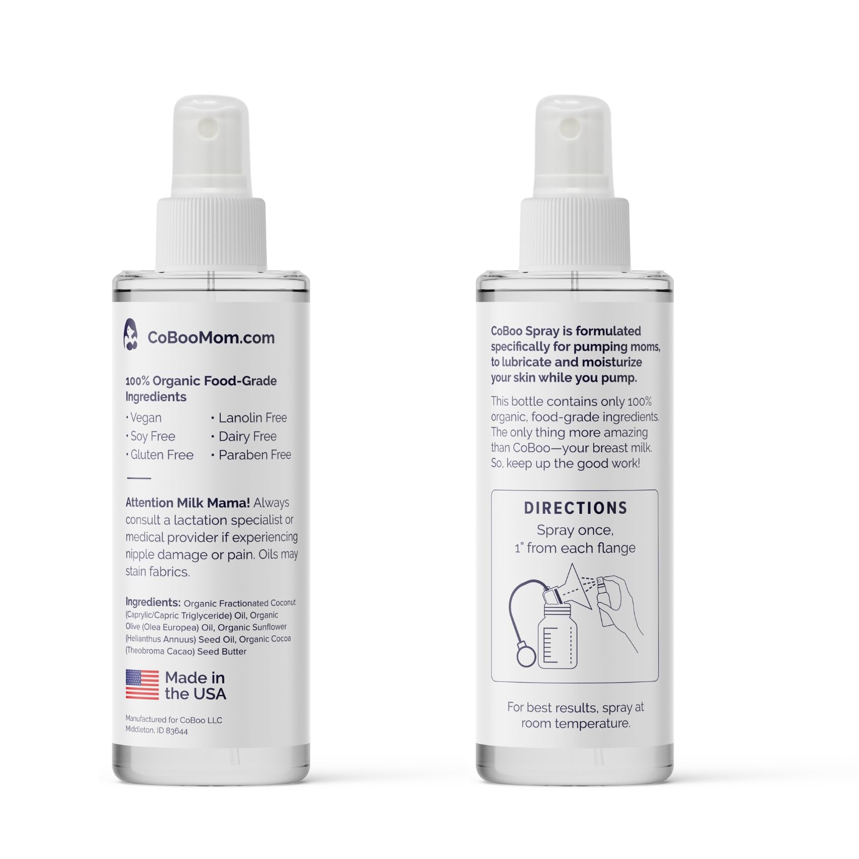 CoBoo effortless spray makes cleaning between uses quick and easy