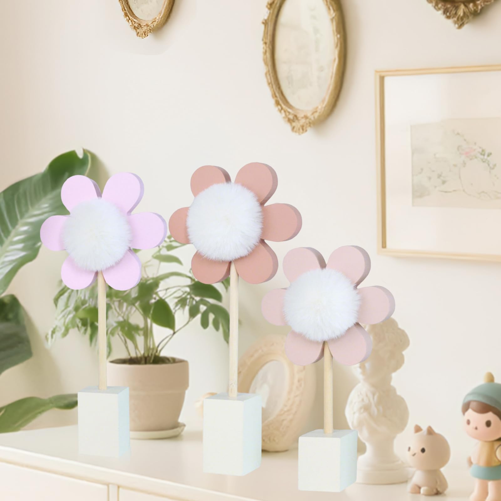 Cobzier boho wall art elevates nursery style with warmth.
