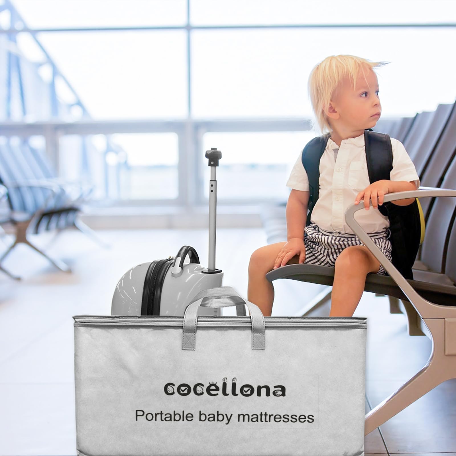 Cocellona dual-firmness memory foam layers support babies and comfort toddlers.