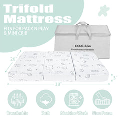 Cocellona dual-sided memory foam for babies and toddlers