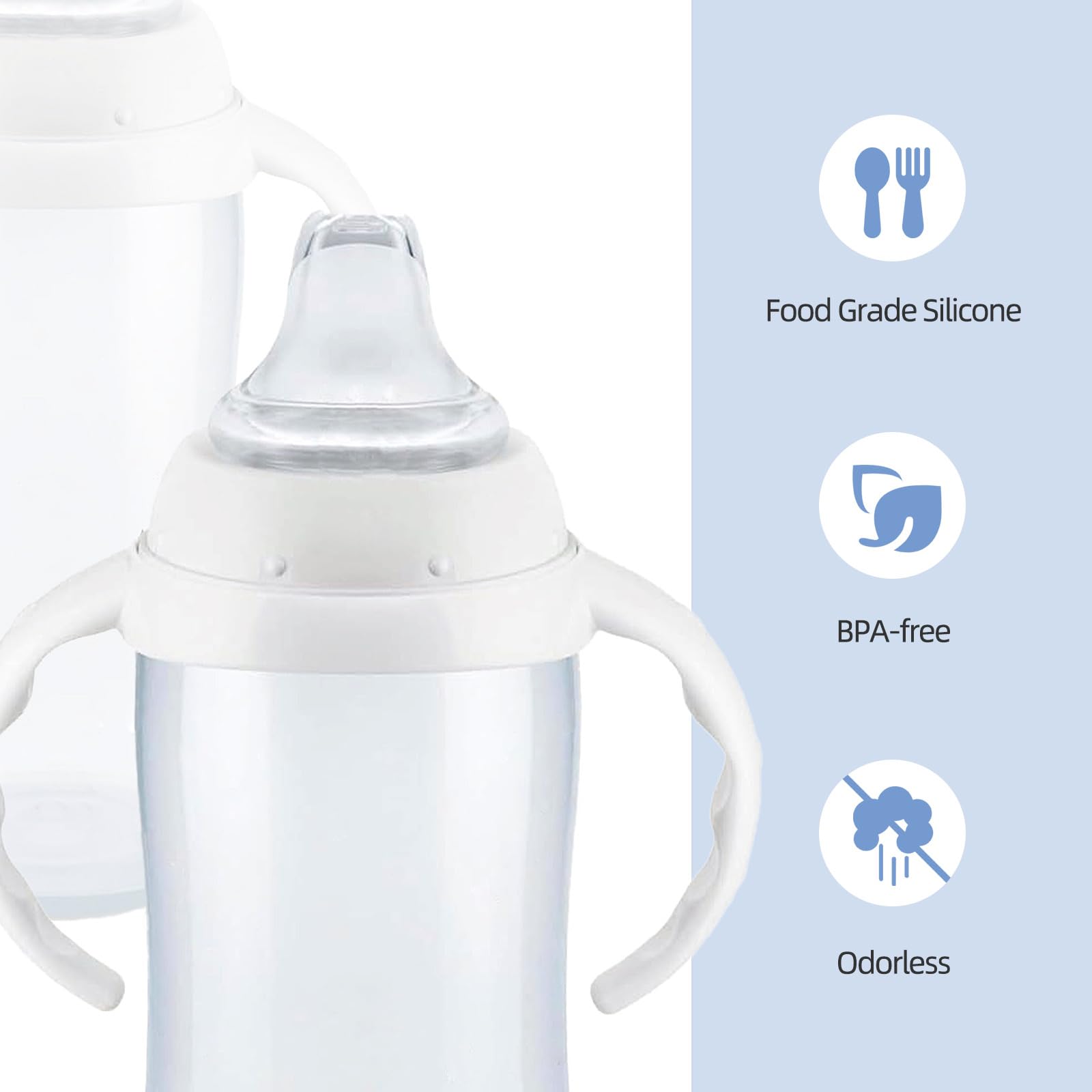 COCGVEL spout can be boiled for quick sterilization, maintaining hygiene between uses.