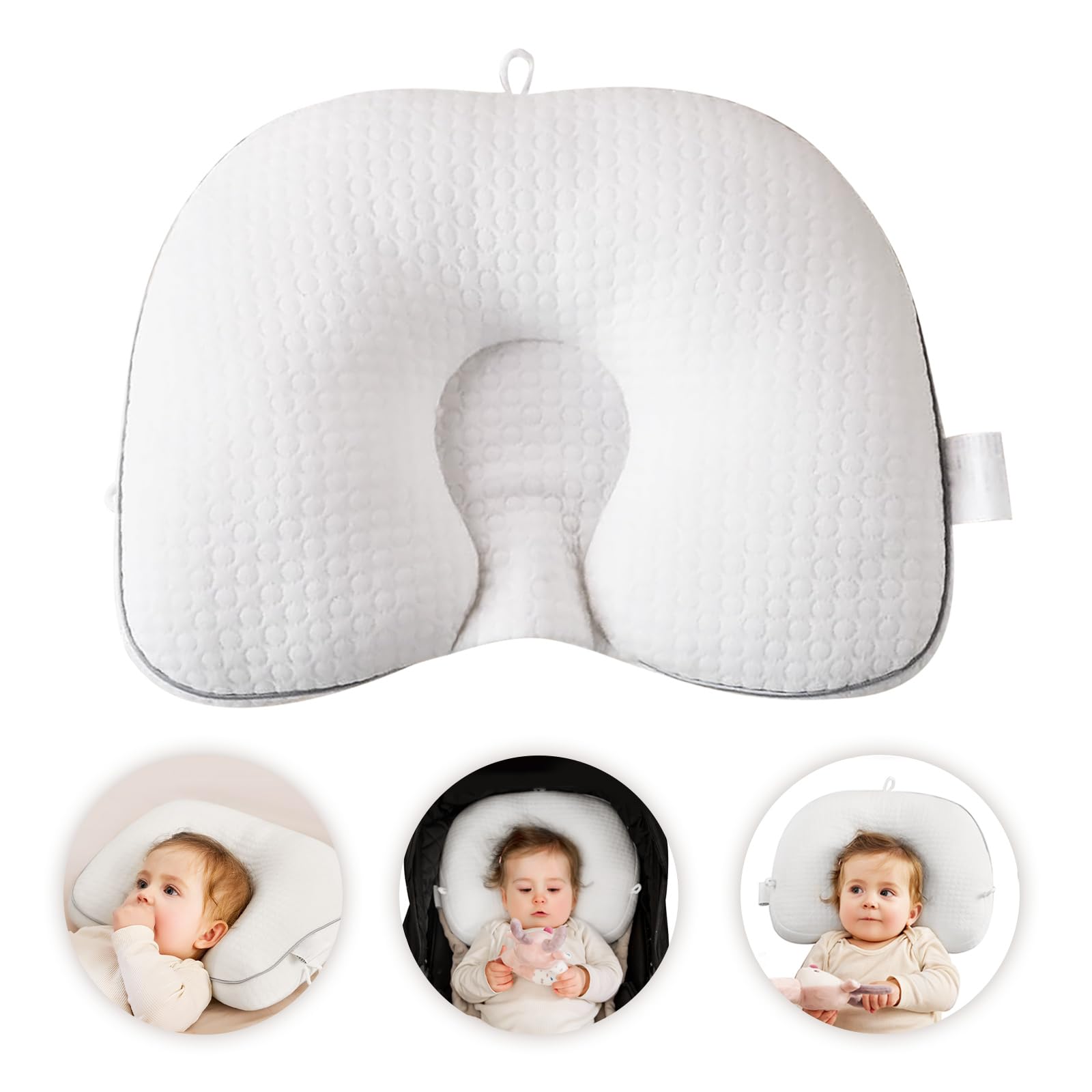 Cococu Baby Head Pillow shows upgraded ergonomic design for gentle head support during travel