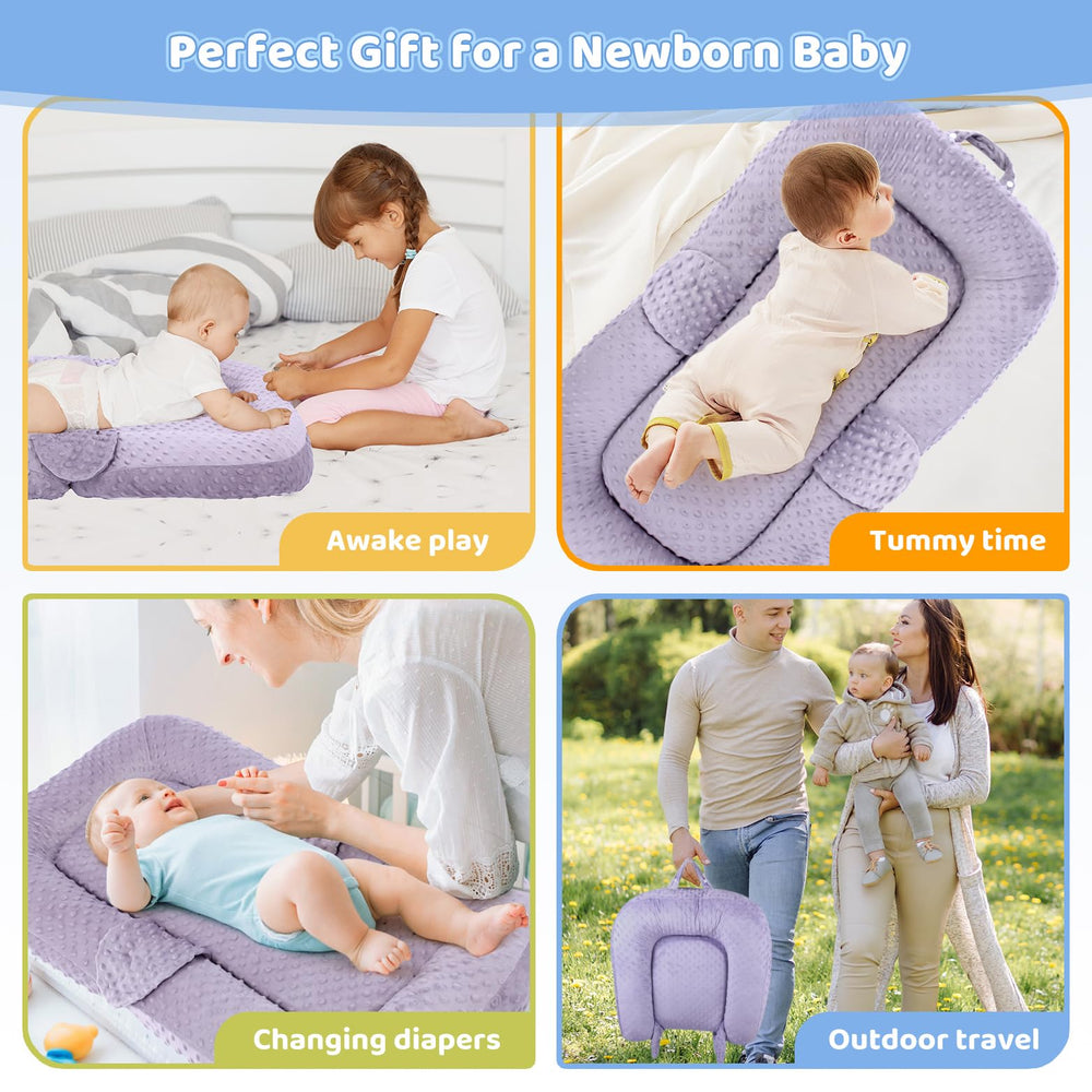 Cococu Baby Lounger cover removed for machine washing and easy cleaning.
