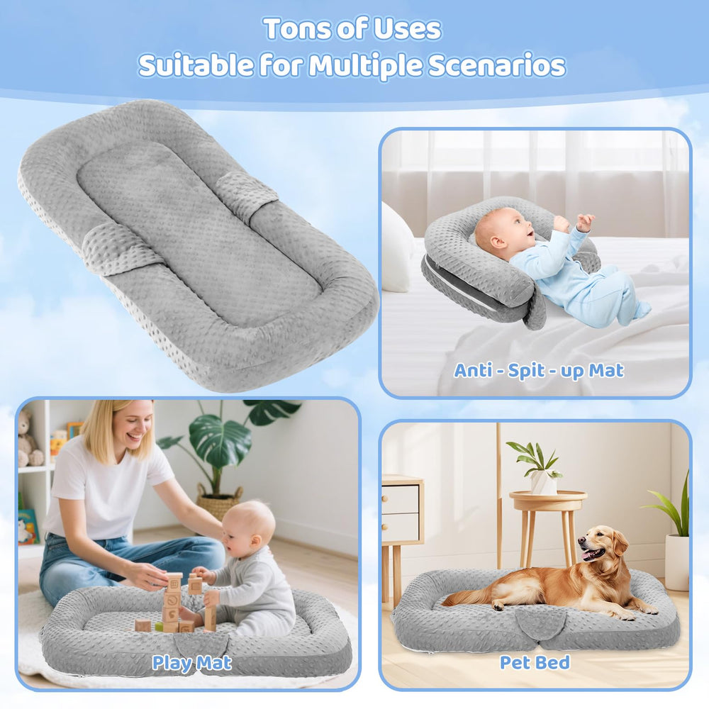Cococu Baby Lounger Pillow doubles as changing station and nursing support.