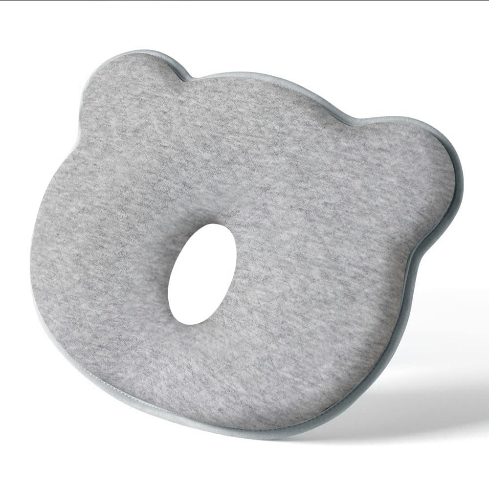 Cococu Memory Foam Baby Pillow front view provides gentle head support for newborns.