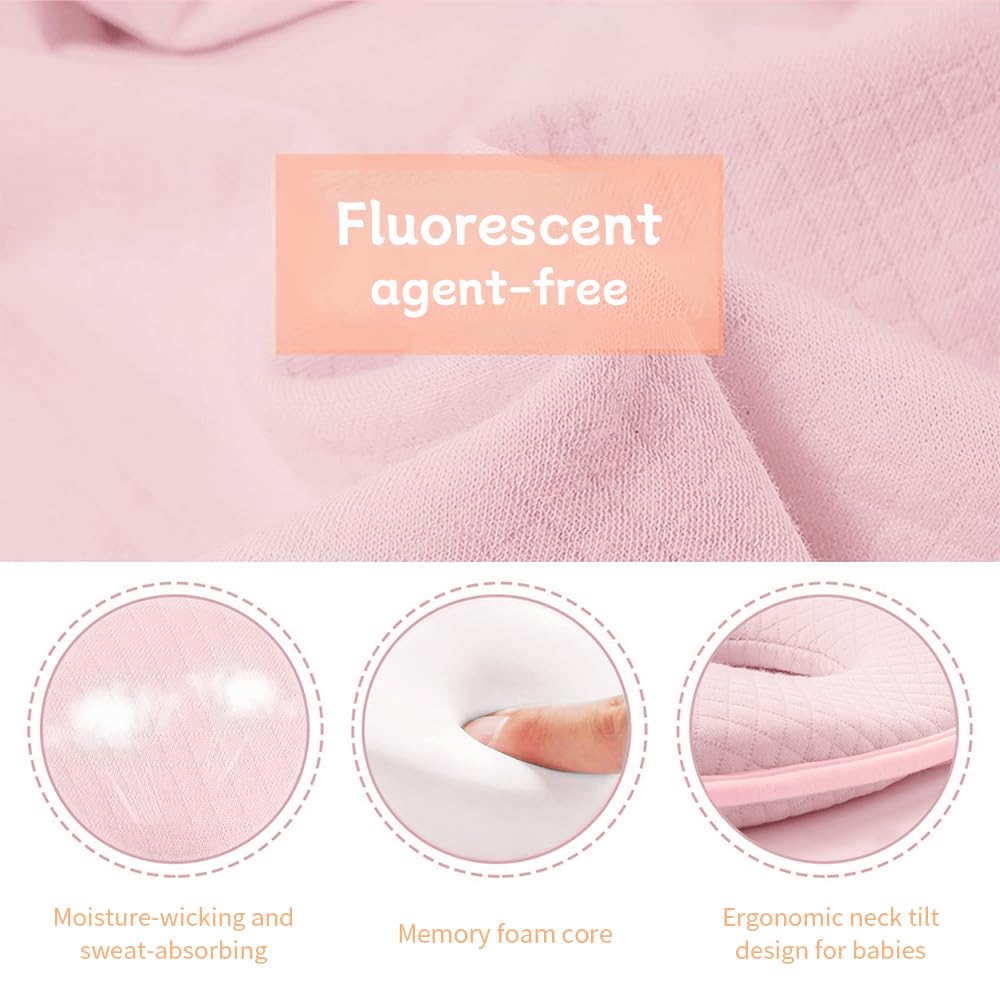 Cococu memory foam baby pillow is lightweight for travel and on-the-go use