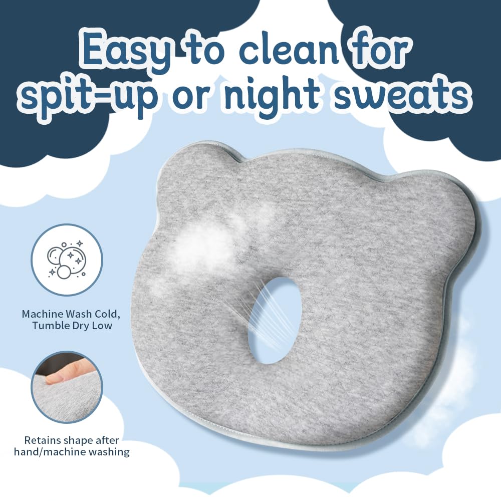 Cococu Memory Foam Pillow machine-wash shows quick-drying, durable cover after washes.