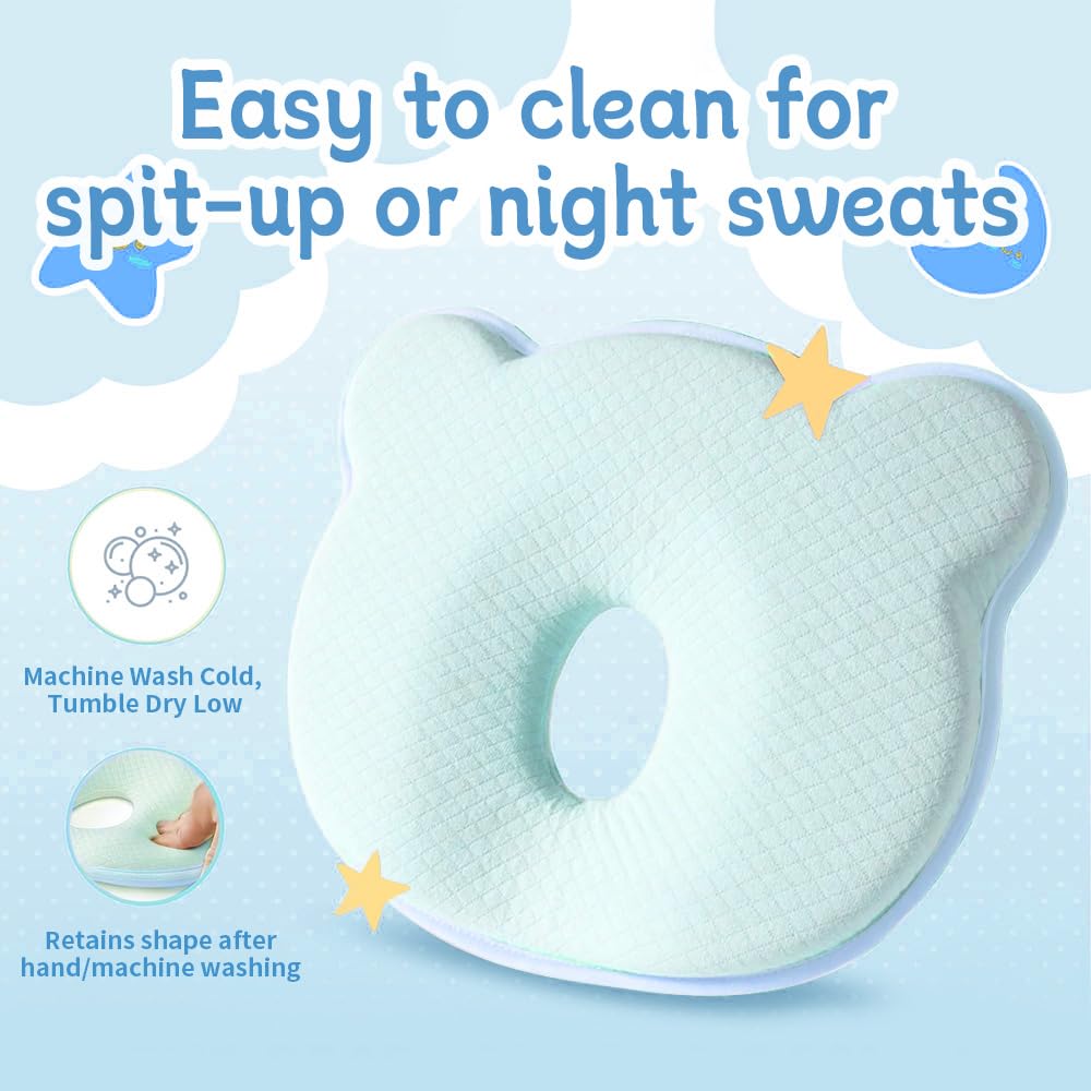 Cococu memory foam baby pillow stroller-compact frame stays secure while outdoors.