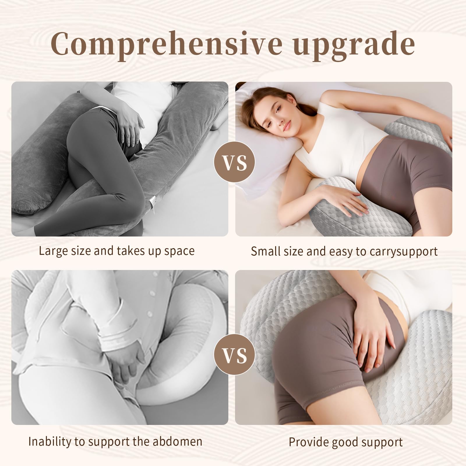 Cococu adjustable Velcro feature shown, enabling easy size changes across pregnancy stages.