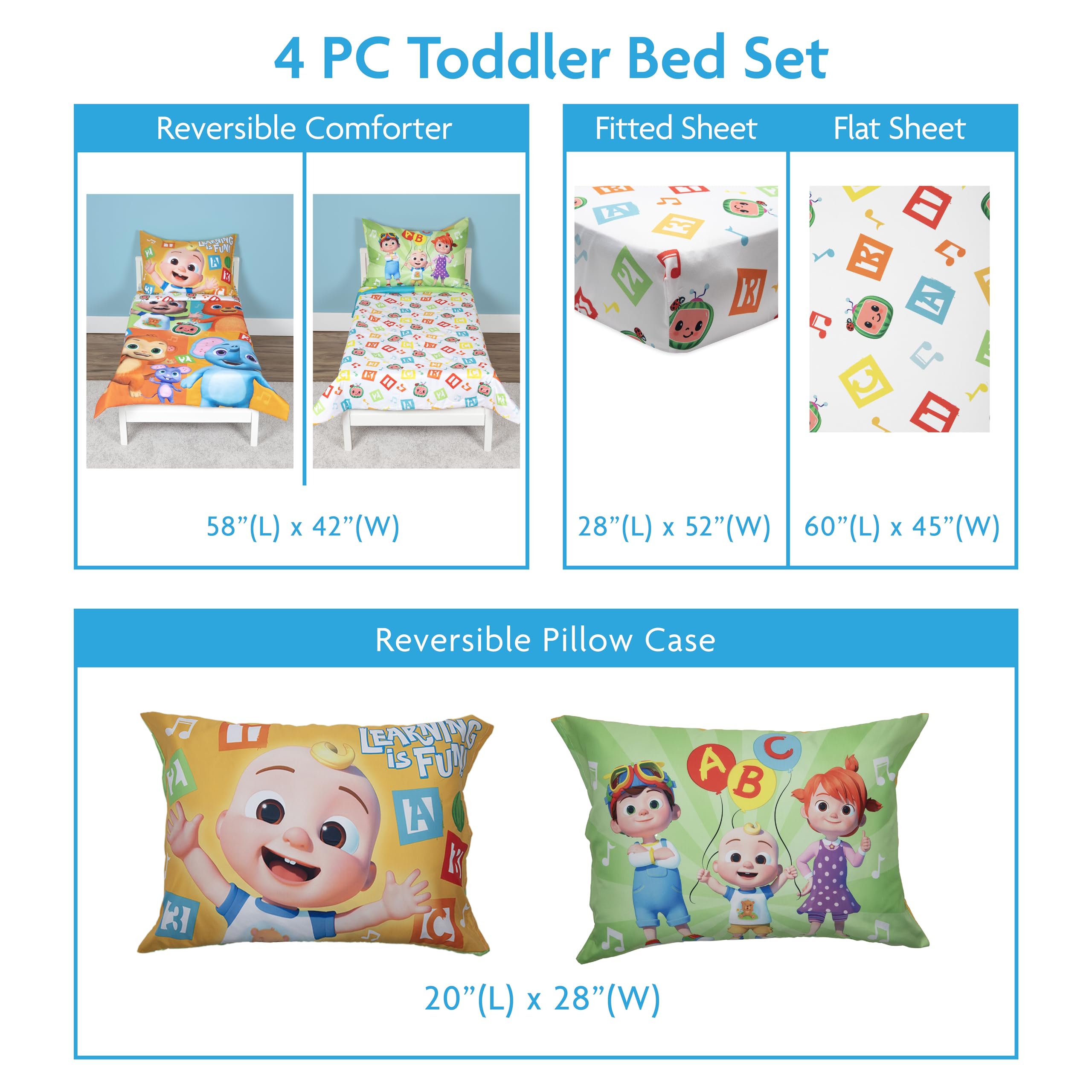 CoComelon bedding enhances toddler rooms with playful, durable design