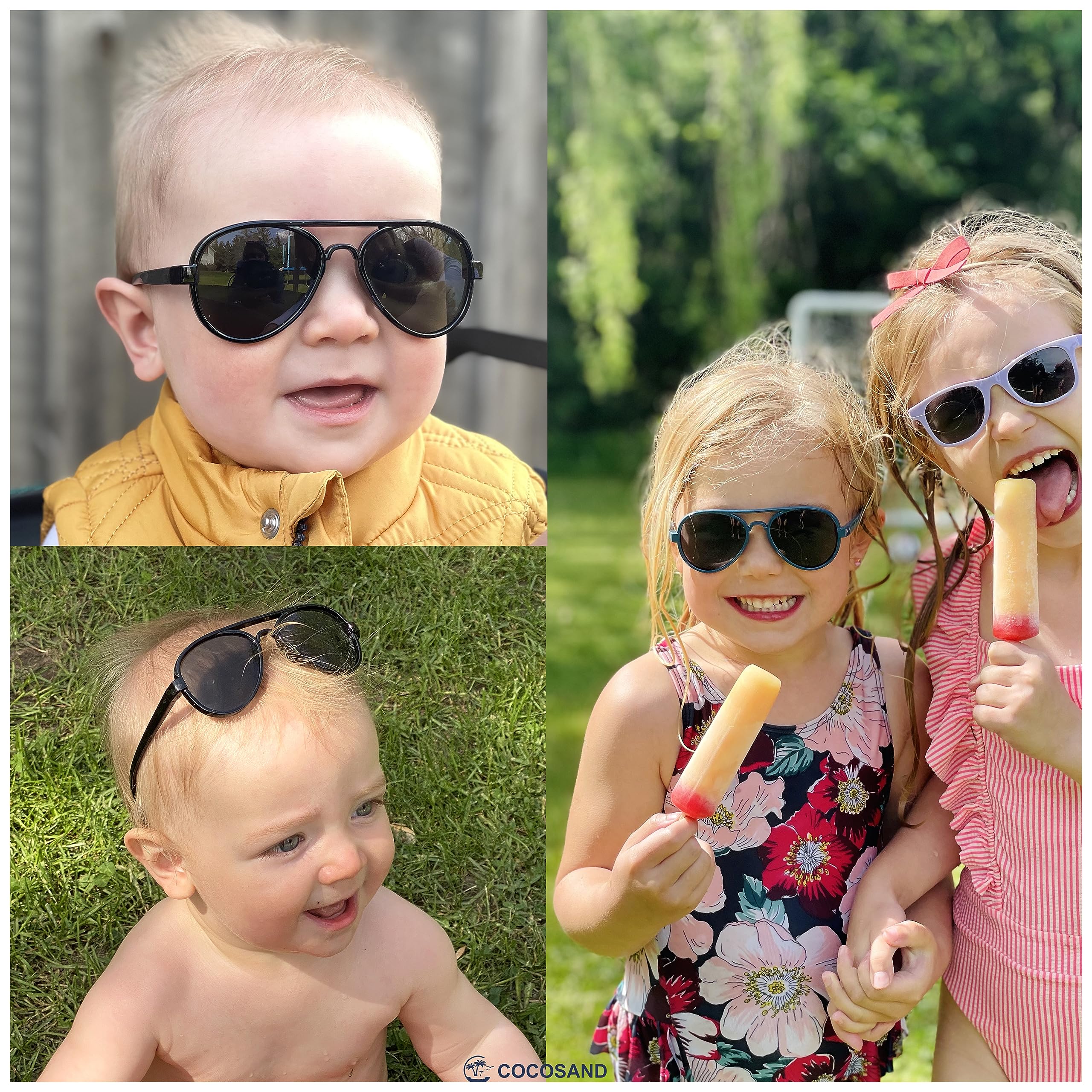 COCOSAND soft silicone nose pads reduce pressure for toddlers wearing all day.