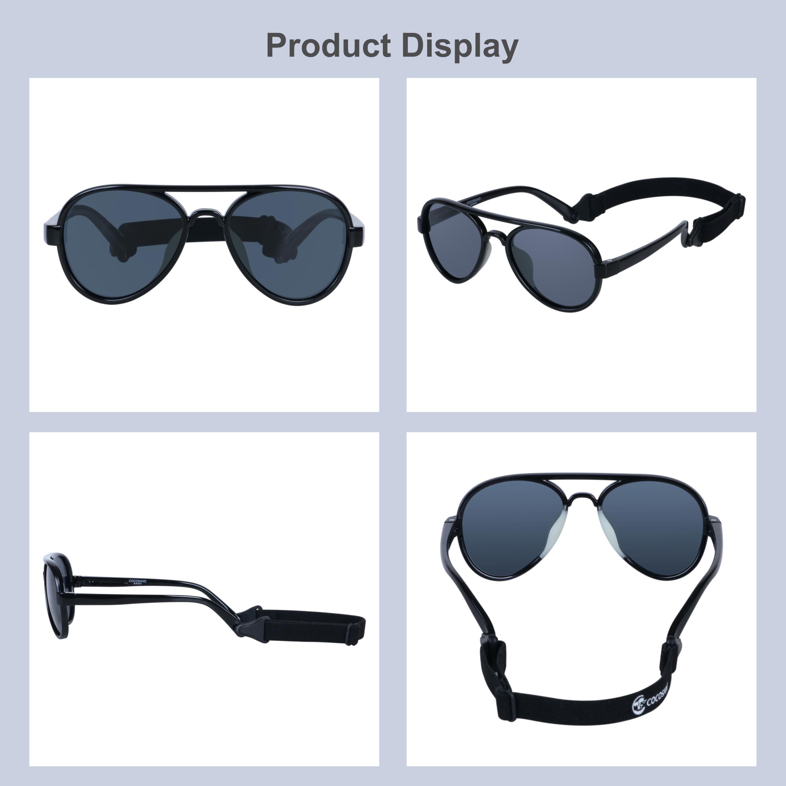 COCOSAND soft-TPE frame offers lightweight, comfortable wear without pinching ears.
