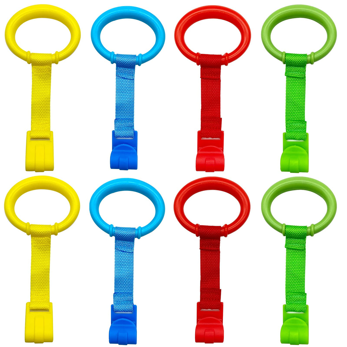 Codree 8-piece pull-up rings set for versatile baby learning and play