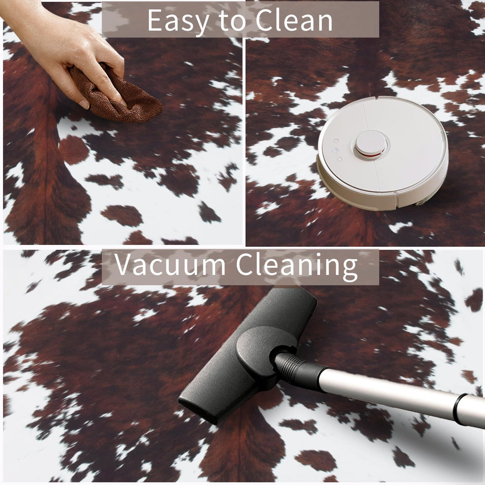 coffinsea cowhide rug ideal-for-living-room pairs with modern or rustic decor.