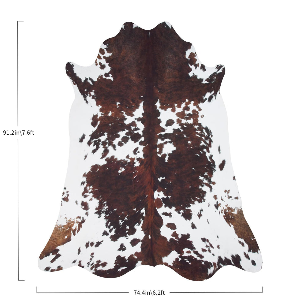 coffinsea cowhide rug soft-underfoot comfort enhances cozy feel in bedrooms.