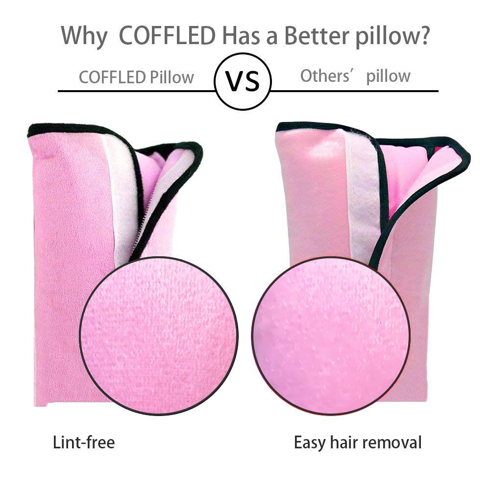 COFFLED toddler travel pillow keeps kids comfy in car seats.