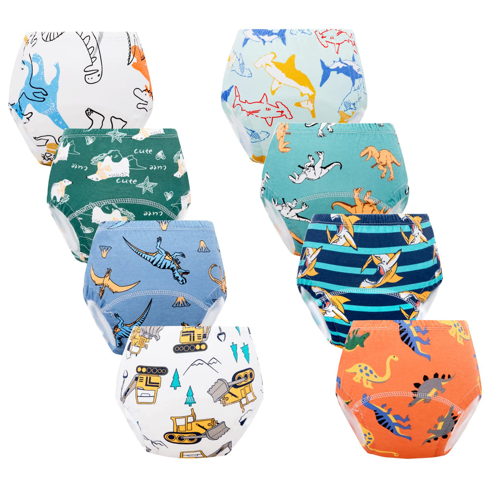 Cogindss Xmrlvn potty training underwear blue pack front view, breathable fabric for dry comfort