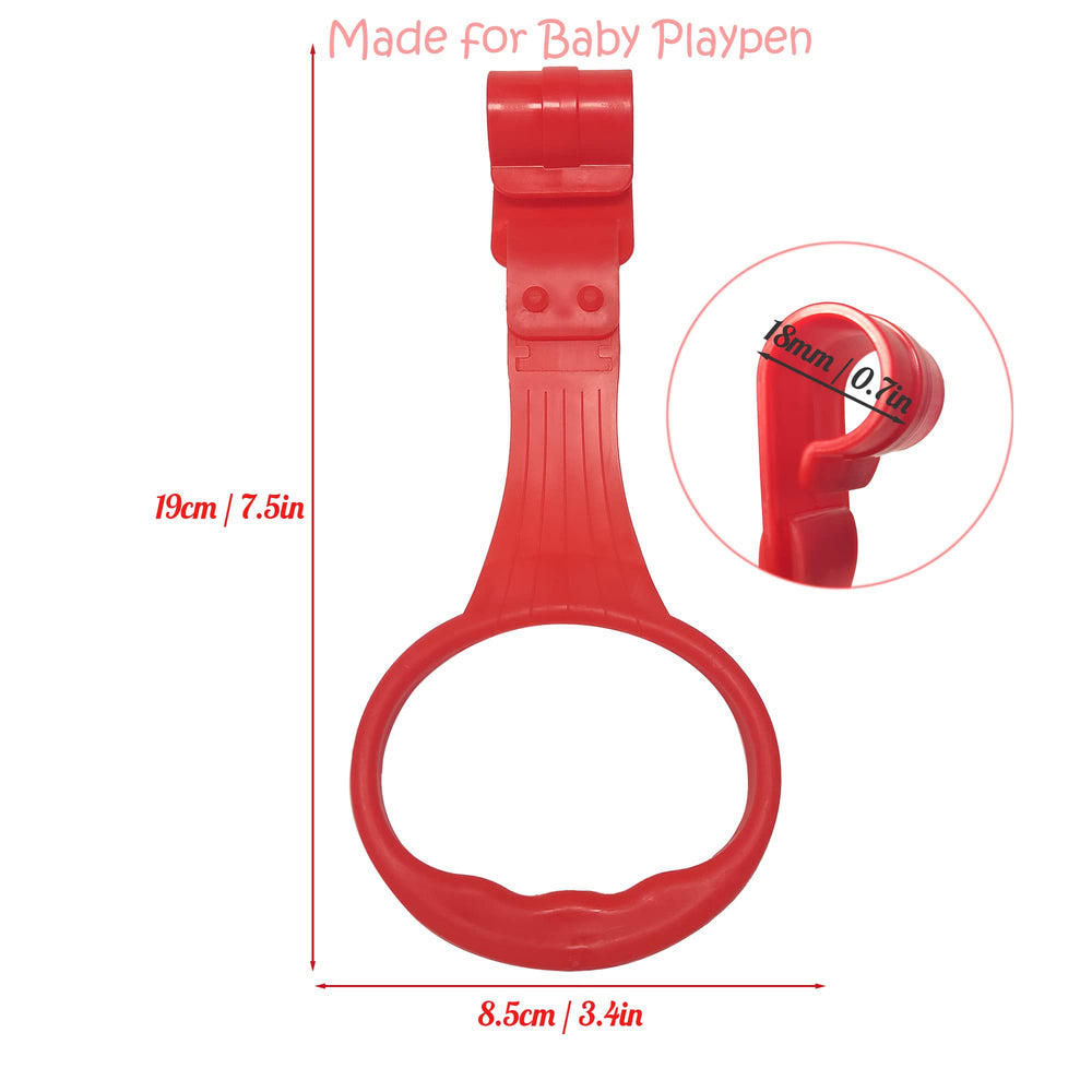 COHEXA baby pull up rings on stairs setup highlighting value and safety features