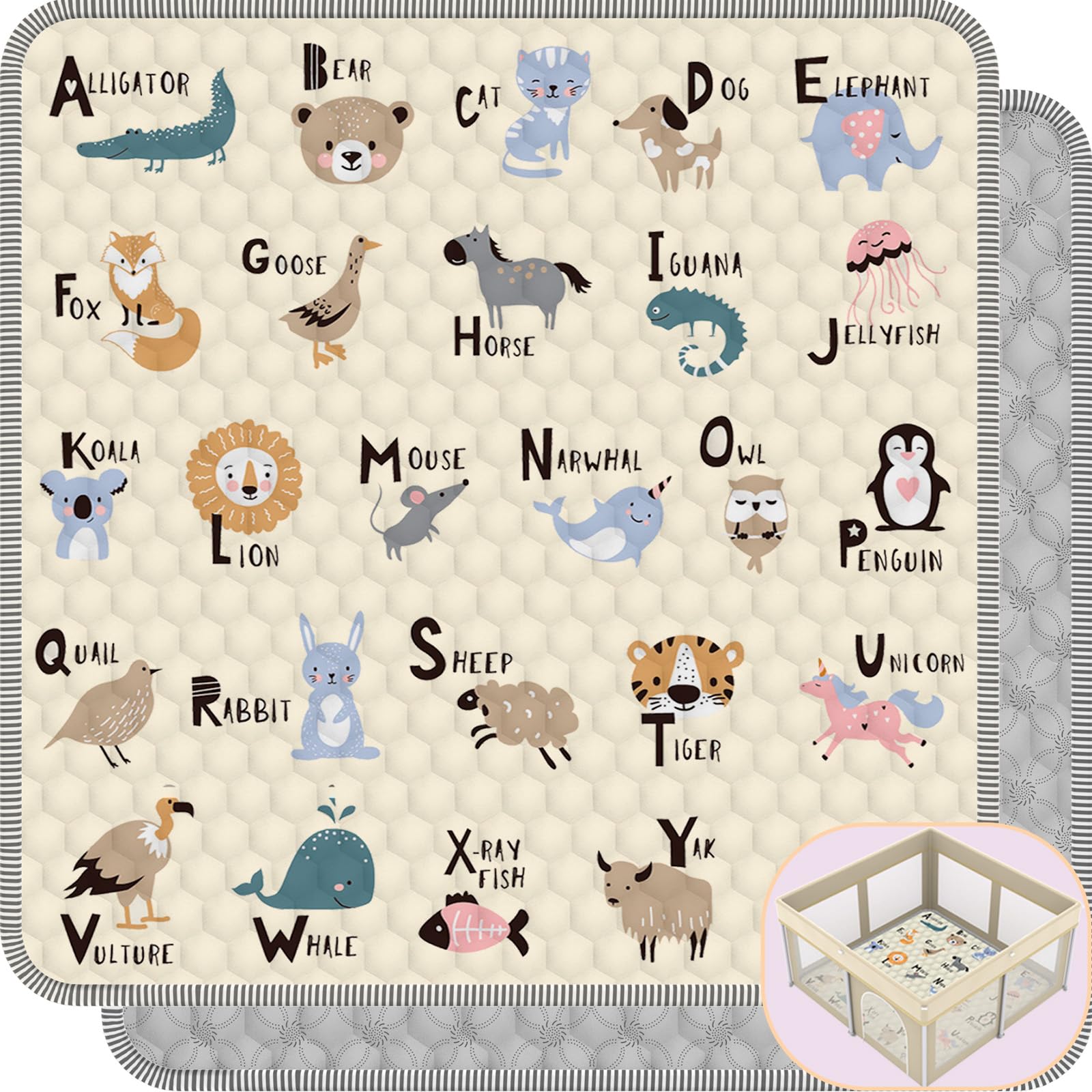 Coilace Baby Play Mat soft-surface for comfortable crawling and playtime