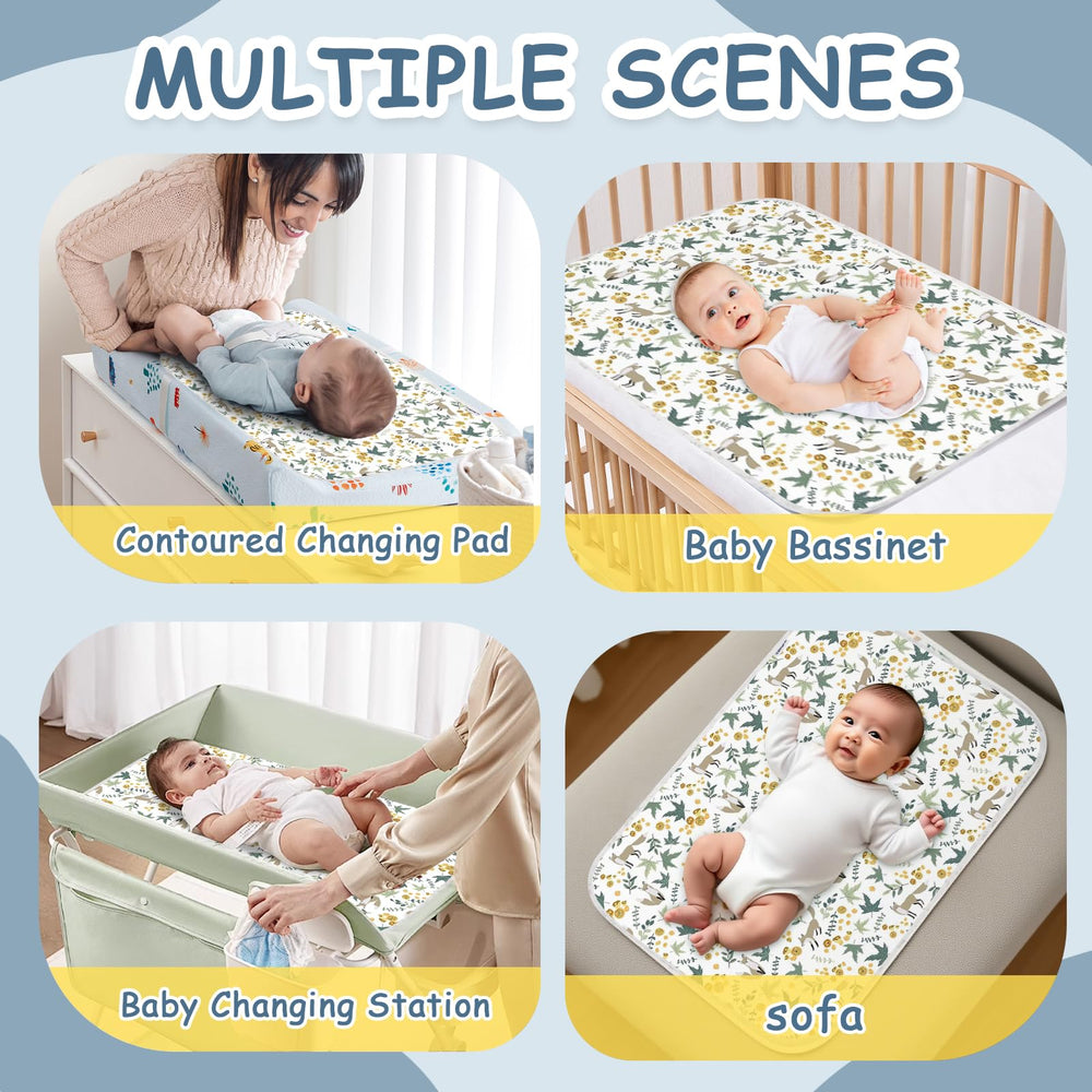 Coinarin changing pad fox durable, washable design for repeated use.