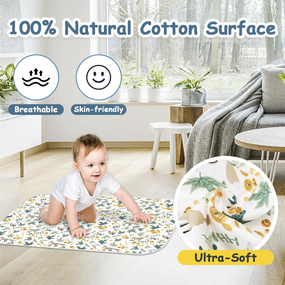 Coinarin changing pad fox folded compact design fits diaper bags.