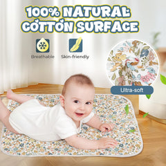 Coinarin Baby Diaper Changing Pad opened flat, showing large coverage for baby changes.