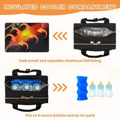 Coinarin dedicated pump pockets securely hold multiple wearable pumps for easy access.