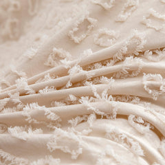 Cokouchyi crib skirt 14 inch drop hides under-crib storage with elegant ruffle.