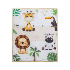 Cokouchyi safari animal crib skirt adds a polished look with 10-inch drop.