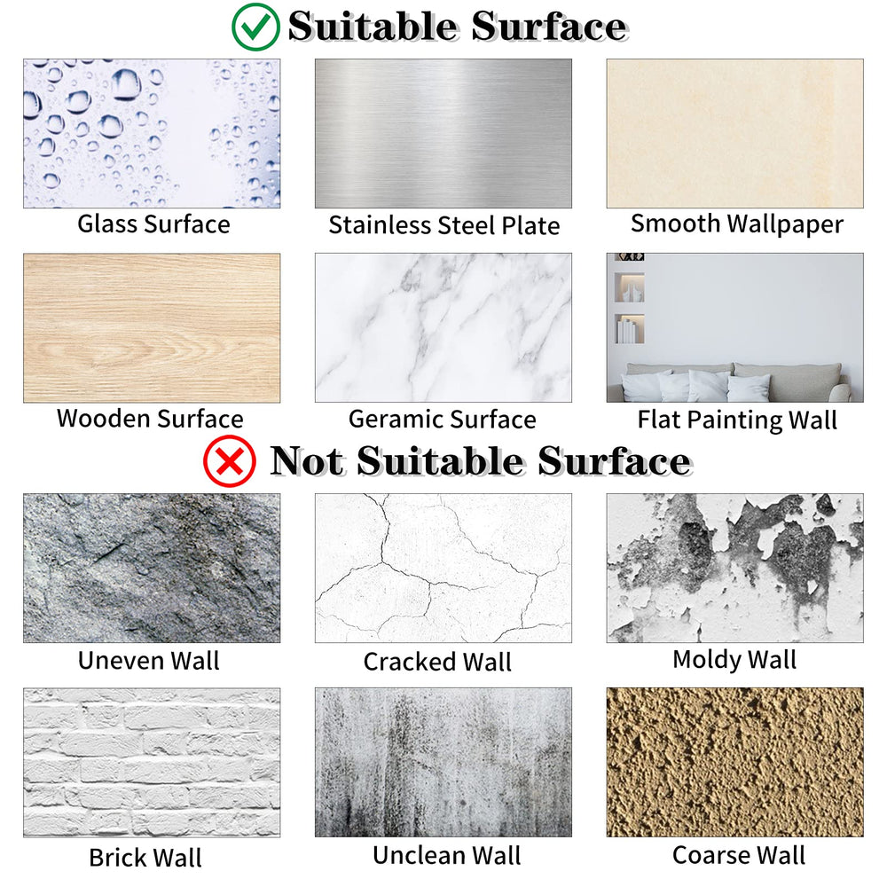 COKOYY removable floor sticker for smooth floors and walls, convenient to reposition