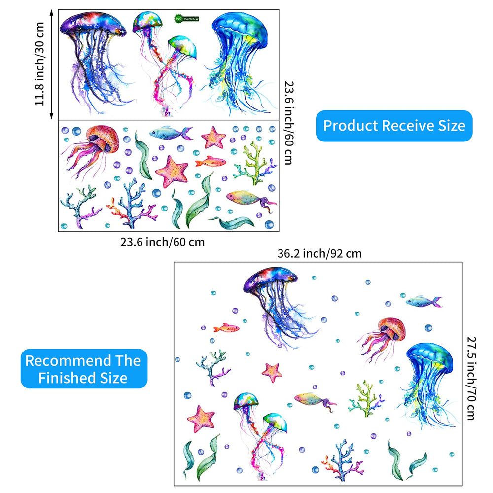 COKOYY seaweed and starfish accents add color to bathrooms and classrooms.
