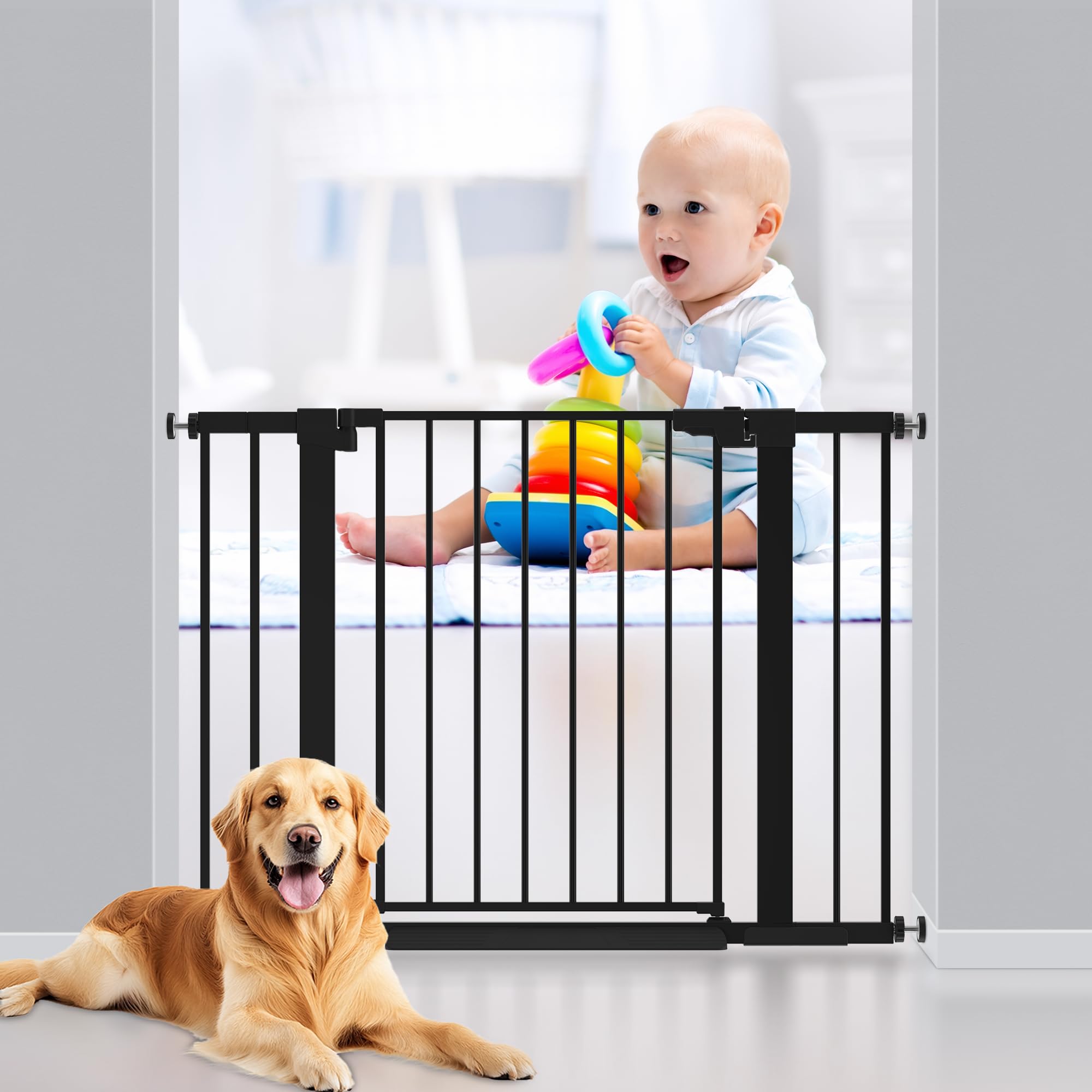 Colbabe gate features dual-lock safety for child-friendly protection