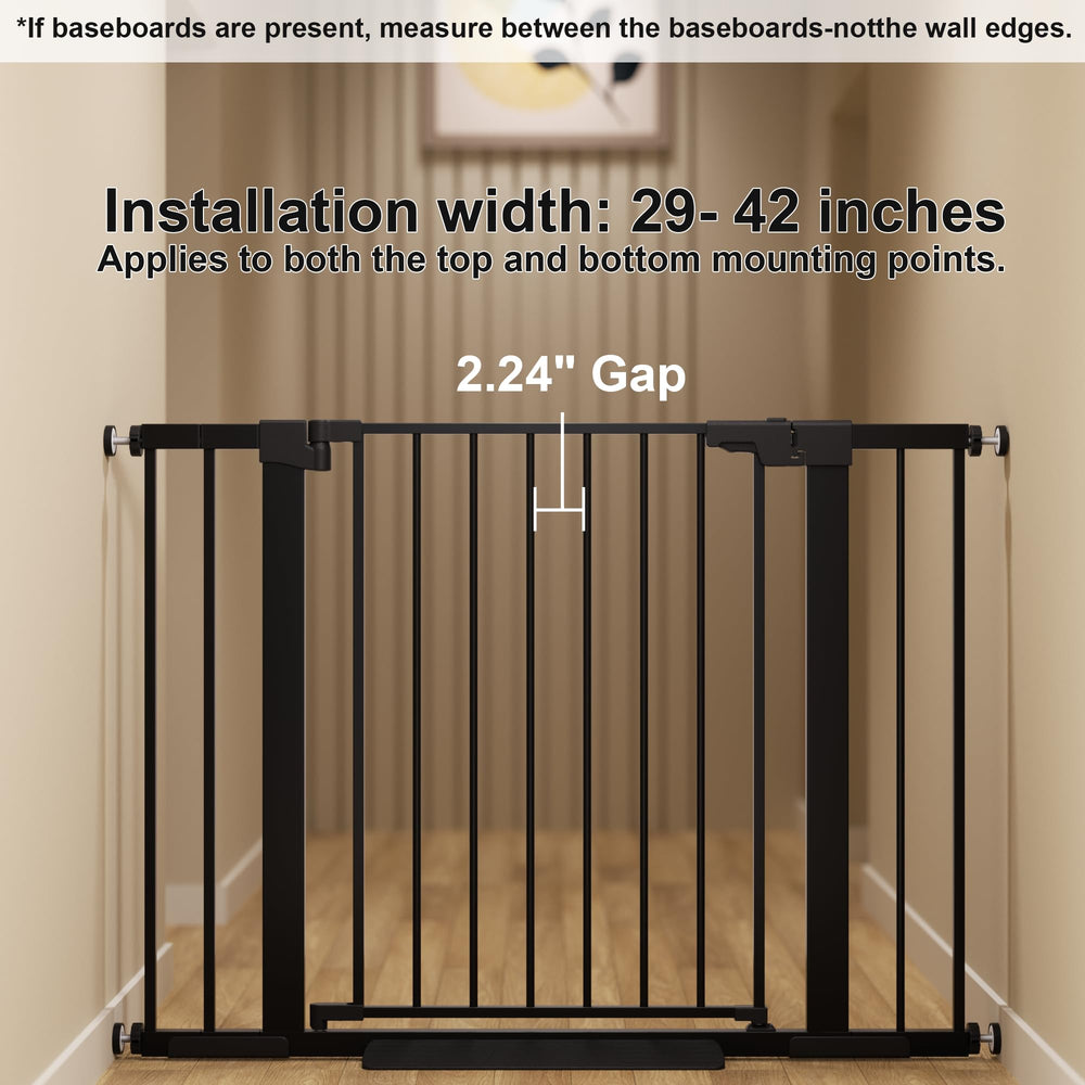 Colbabe gate width adjustable with extensions for 29 to 57 inch openings