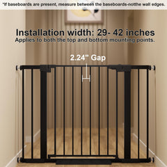 Colbabe gate width adjustable with extensions for 29 to 57 inch openings