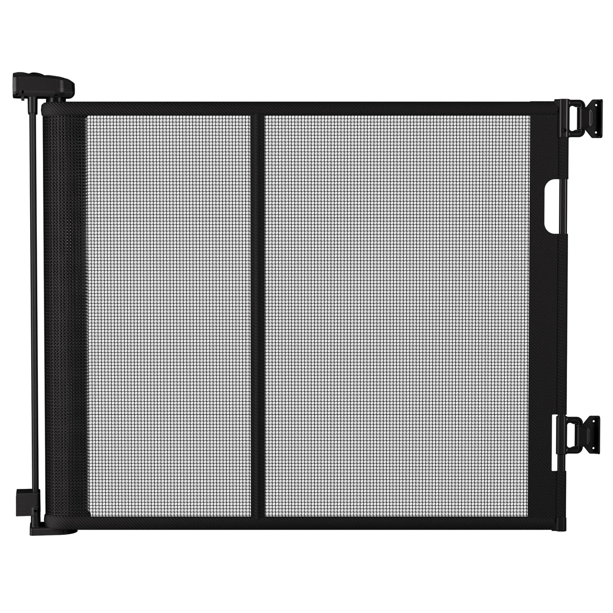 Colbabe extra-wide gate extended across a large opening for flexible safety.
