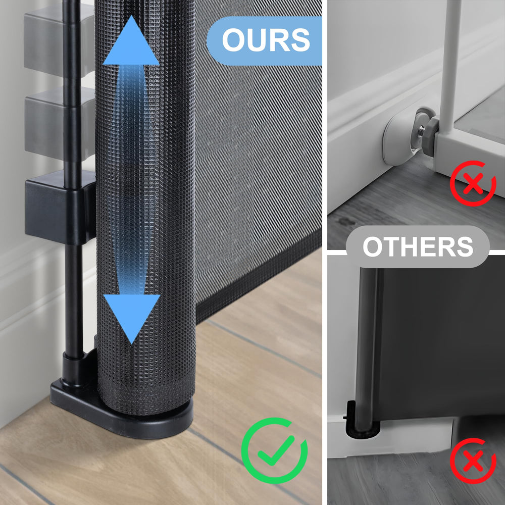 Colbabe gate indoor-outdoor use fits stairs and doorways.