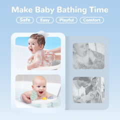 Coldew baby bath seat temperature display helps monitor water
