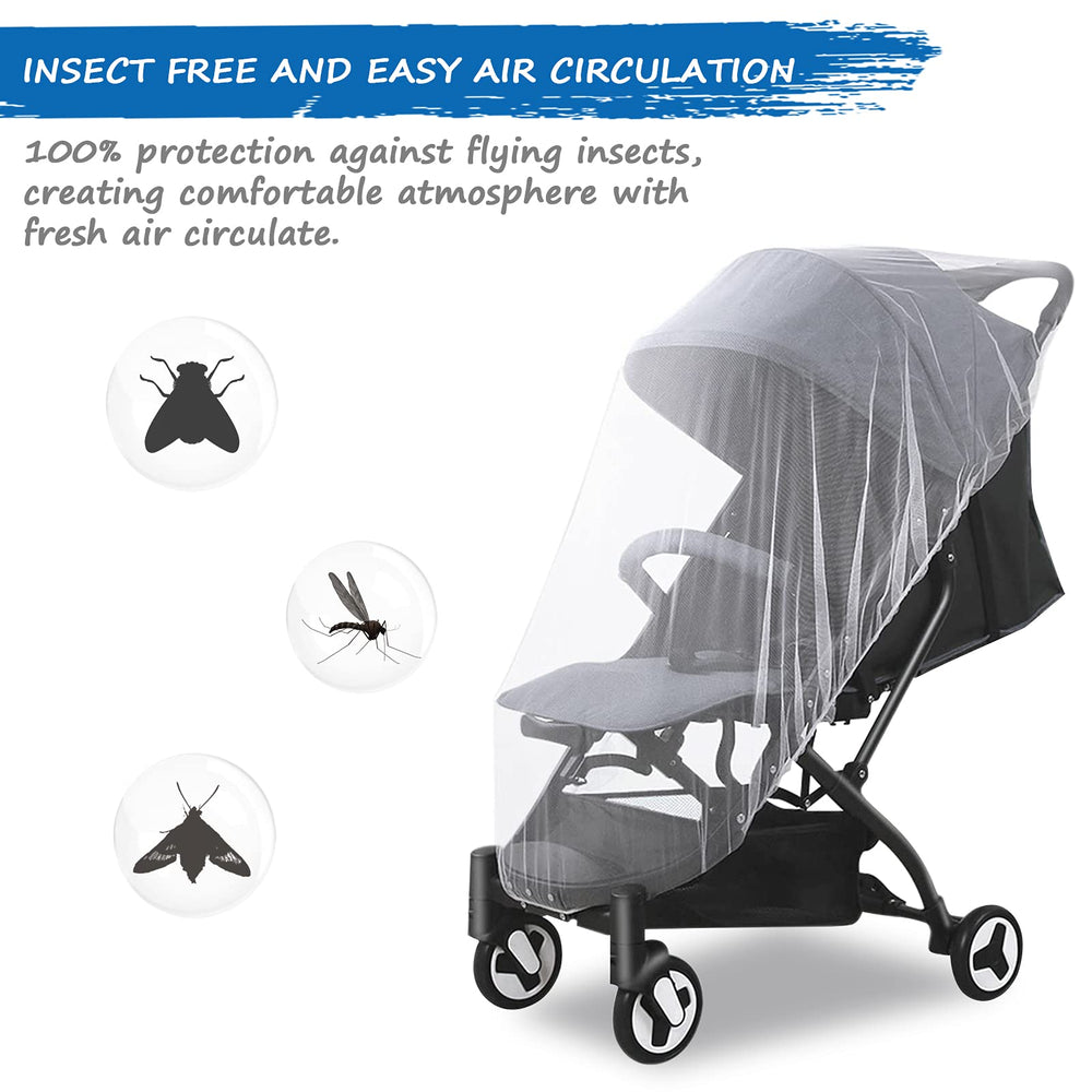 Coldwind Baby Mosquito Net for Playard shields baby from bugs during playtime