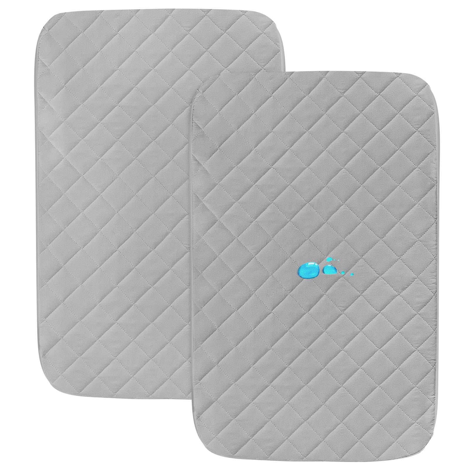 Coldwind bassinet pad cover two-pack with soft microfiber for baby's comfort.
