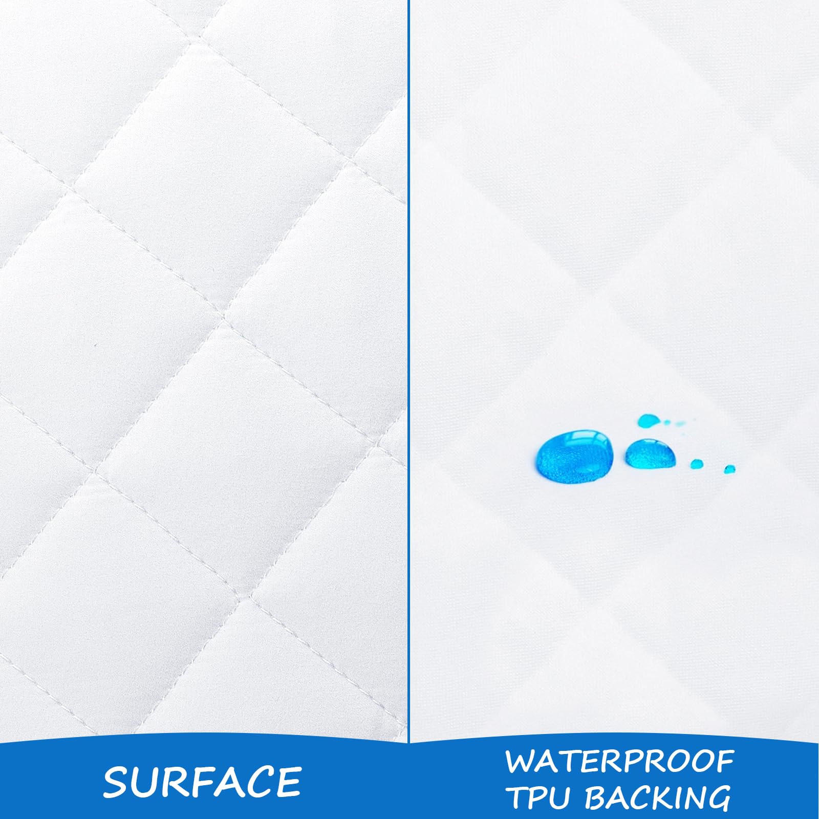 Coldwind bassinet pad with quilted microfiber top offers soft comfort for baby.