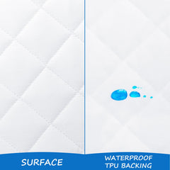 Coldwind bassinet pad with quilted microfiber top offers soft comfort for baby.
