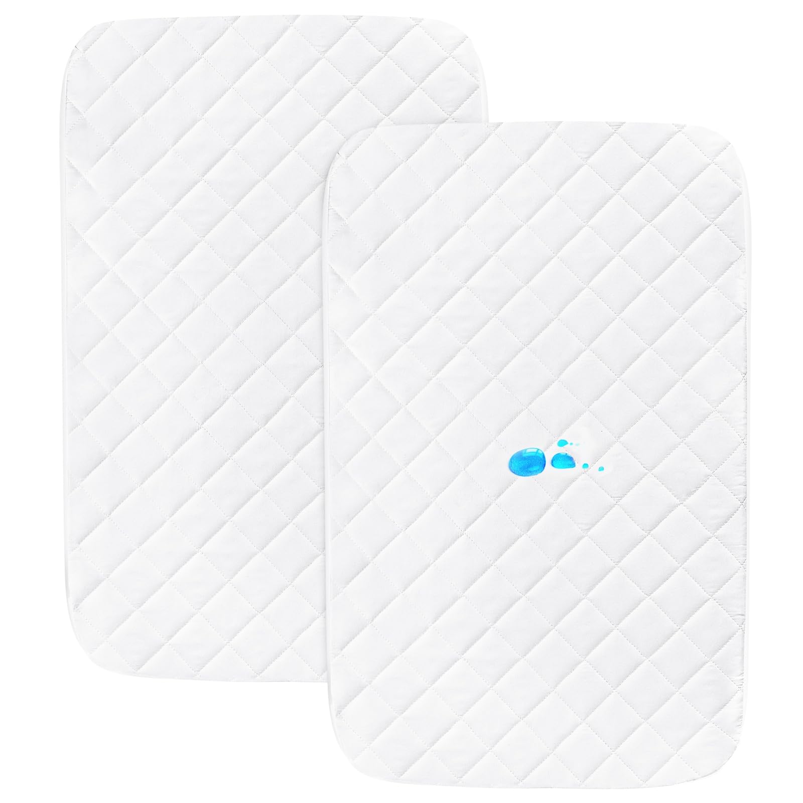 Coldwind bassinet pad with waterproof layer provides silent protection for night-time spills.