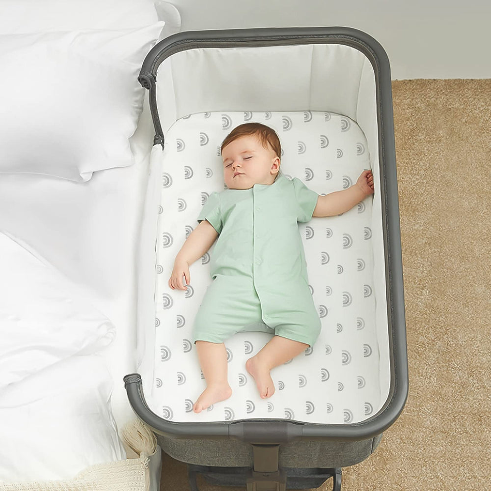 Coldwind bassinet sheet compatibility shows fits with ANGELBLISS, Milliard, and more.
