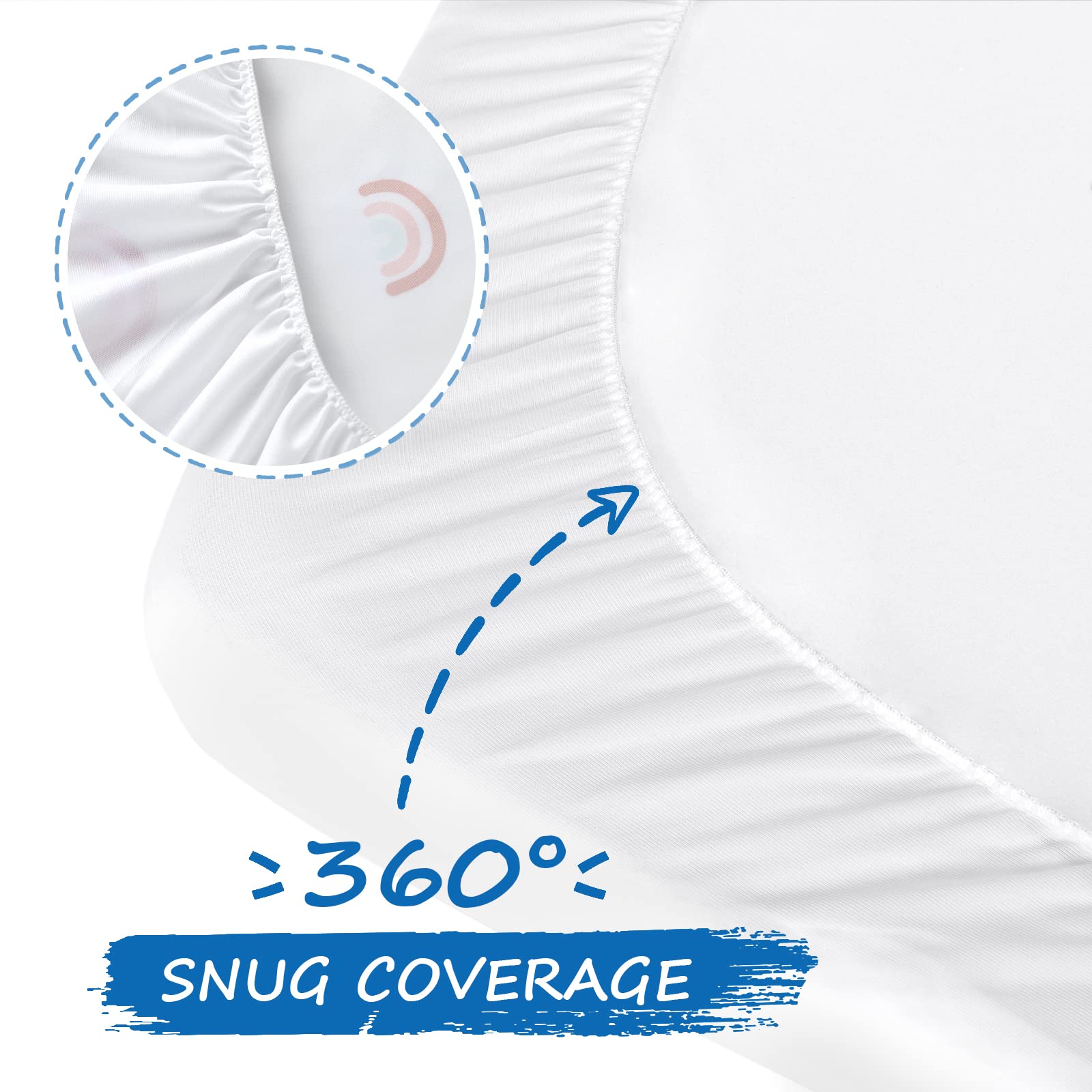 Coldwind easy-care microfiber crib sheet resists pilling after many washes.