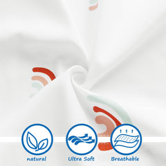 Coldwind eco-friendly machine-washable crib sheets simplify laundry and care.