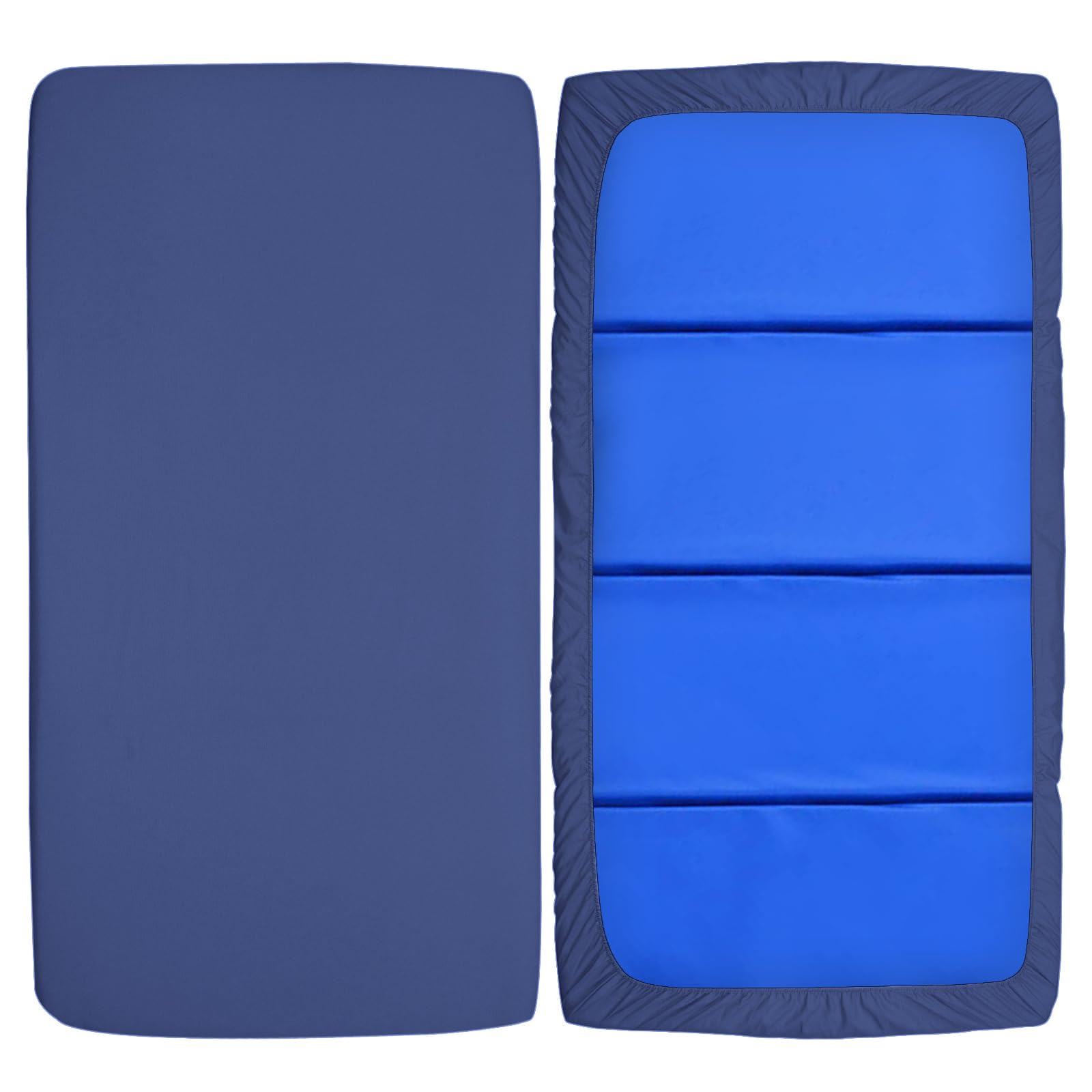 Coldwind Nap Mat Sheet Navy color showcases durable, breathable fabric ideal for preschools and travel.