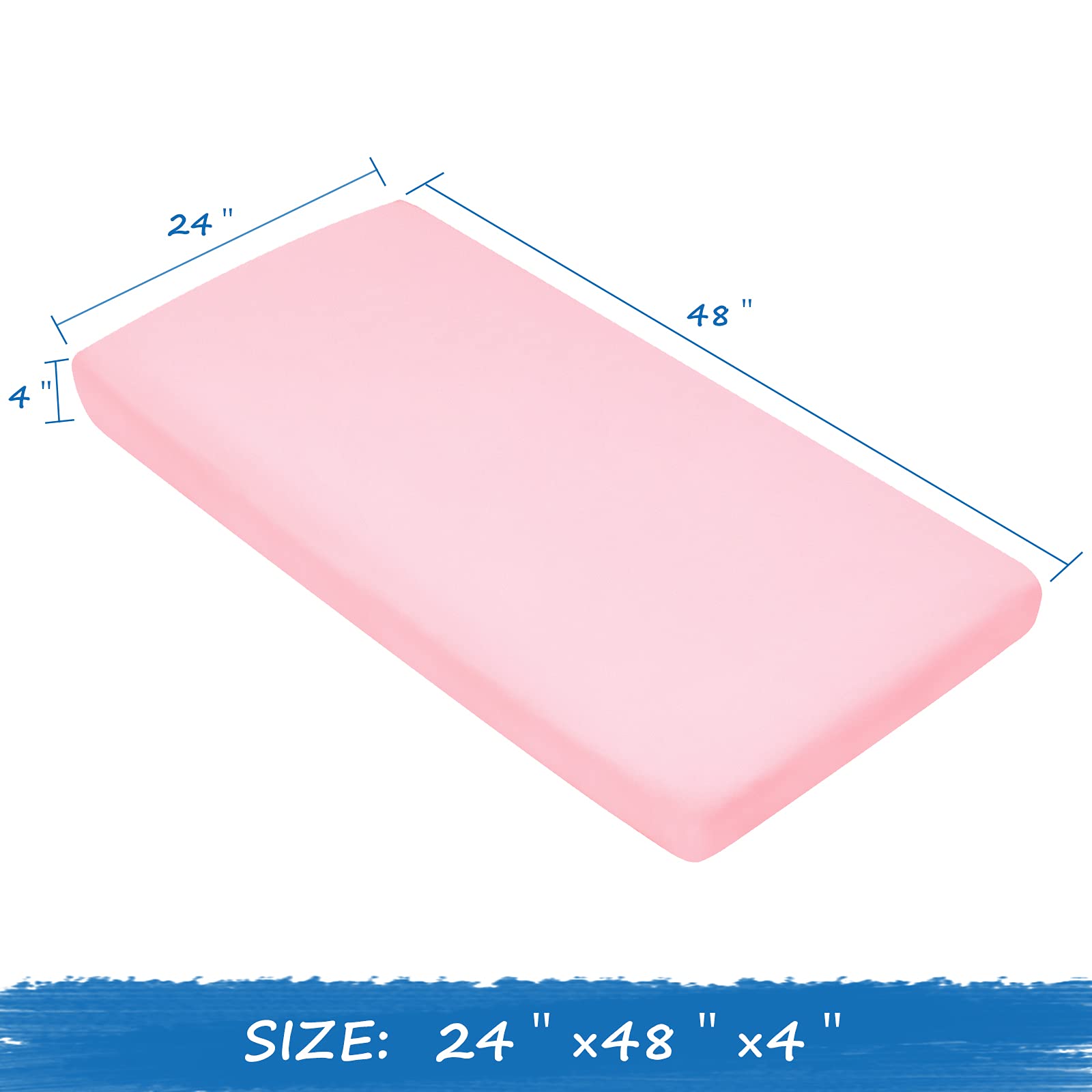 Coldwind nap mat sheet with elastic corners ensures snug fit for safe use.